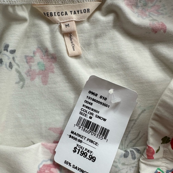 NEW Rebecca Taylor floral dress - Picture 5 of 5